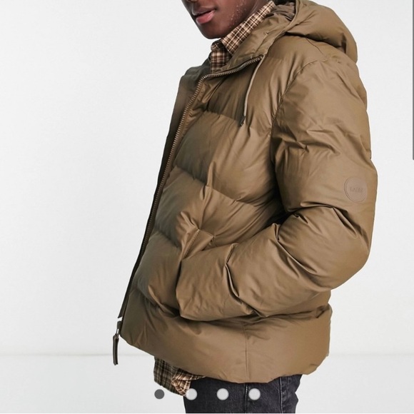 Rains Other - $430 RAINS Alta Puffer Jacket Coat Men’s Size XL Ecodown Thermore Insulated Wood
